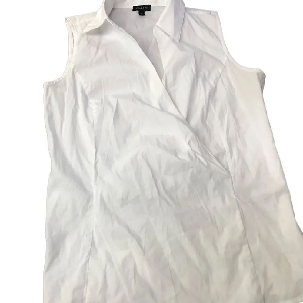 Talbots size 2 sleeveless blouse new without tags